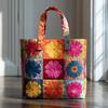 Handbag New Fashion Quilted Digital Printing Tote Bag Commuter Casual Cotton Bag Autumn and Winter Bag Multi-function Bag