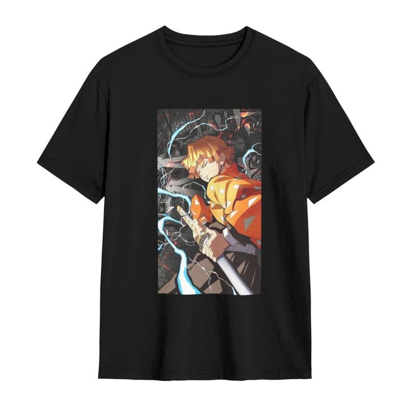 Demon Killer Men's T-Shirt Fashion Casual Summer New Retro Fashion Men's and Women's Streetwear