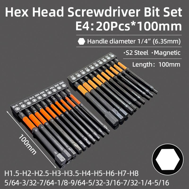 Sechskant-Inbusschlüssel-Schraubendreher-Bit-Set, magnetisch, Kreuzschlitz, Torx, Pflaume, manipulationssichere Bohrer, Schraubendreher, Handwerkzeuge