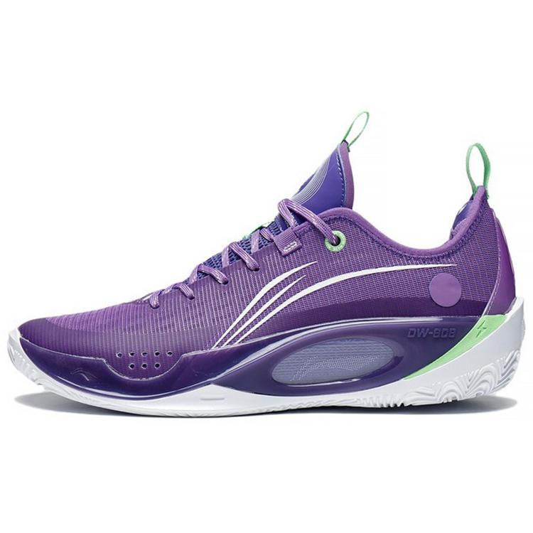 New LiNing Wade 808 2 Anti Slip Wear Resistant Low Top Basketball Shoes Quartz Purple ABPS037-1