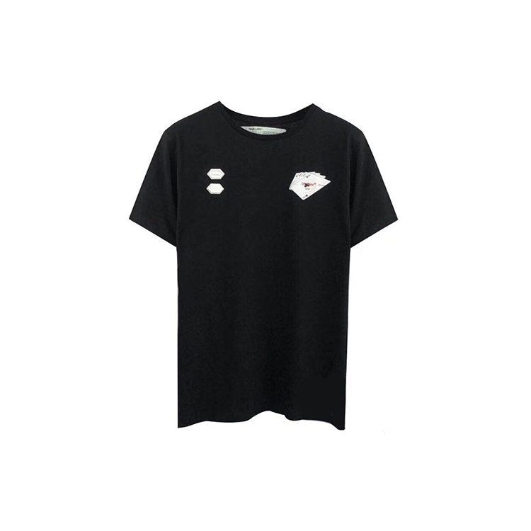 OFF WHITE Hand Card T Shirt OMAA038E191850111088
