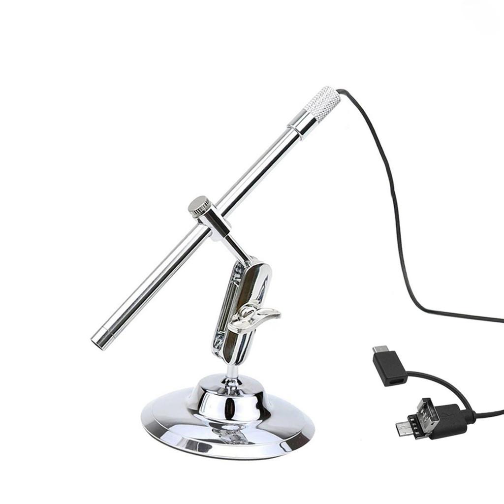 Portable Digital USB Microscope 8MM HD Inspection Magnifier IP67 Waterproof 10X-200X Magnification Camera
