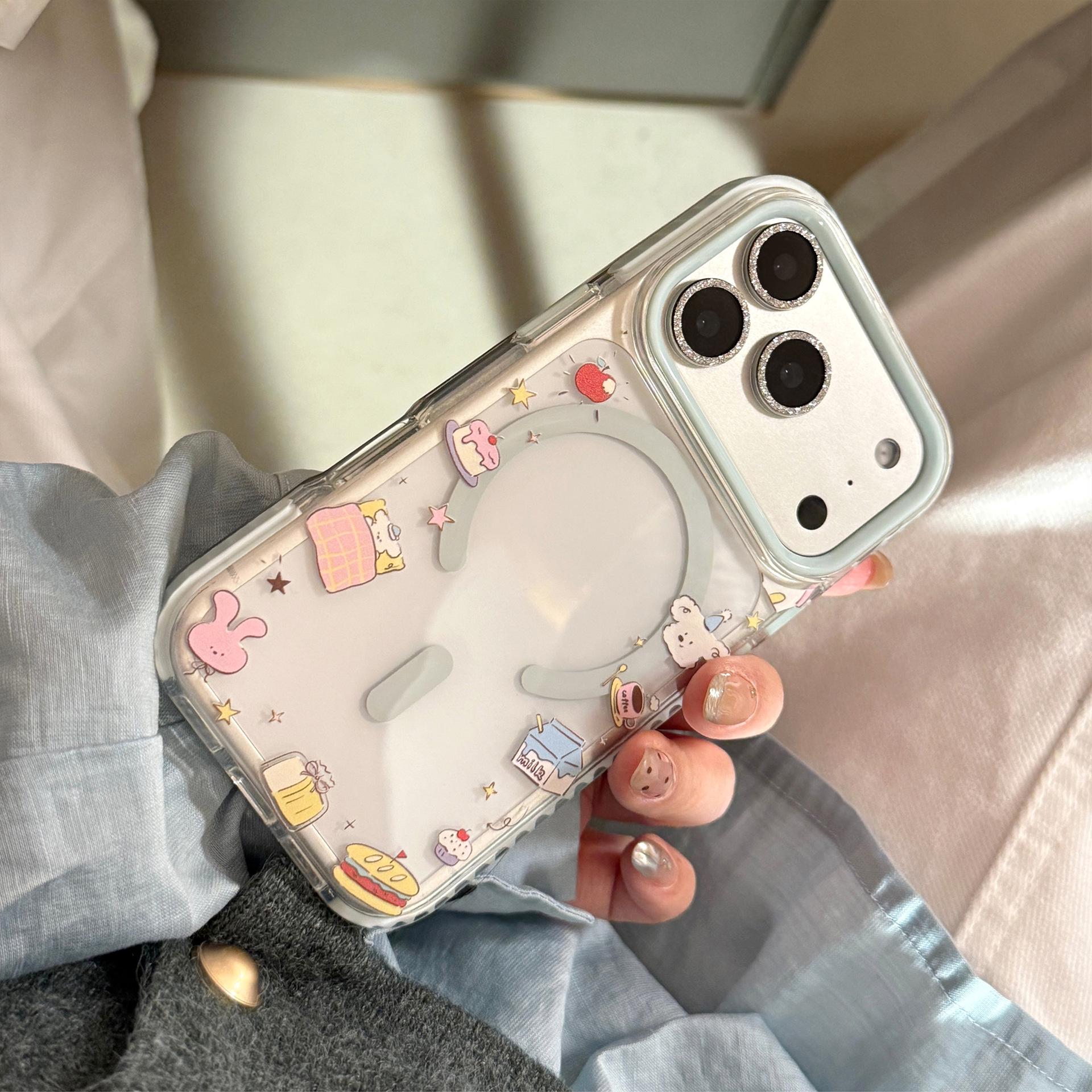 

Fun Cartoon Magnetic Puppy Stand Compatible with 13, 14, 16, and 17 iPhone Cases 11 6.1