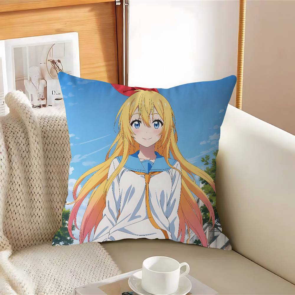 Anime Nisekoi-I Pillow Case Removable Washable Cushion Cover – All-Season Soft Linen