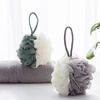 Large Bi-Colour Shower Balls Colourful PE Soft Frosted Bubble Bath Flower Flower Soft Scrubbing Bubble Net Two Color Bath Flower