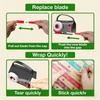 Paper Roll Cutter Roll Paper Cutter with Handle Christmas Wrapping Gadget for Student Teacher Sticker Wrapping Gadget