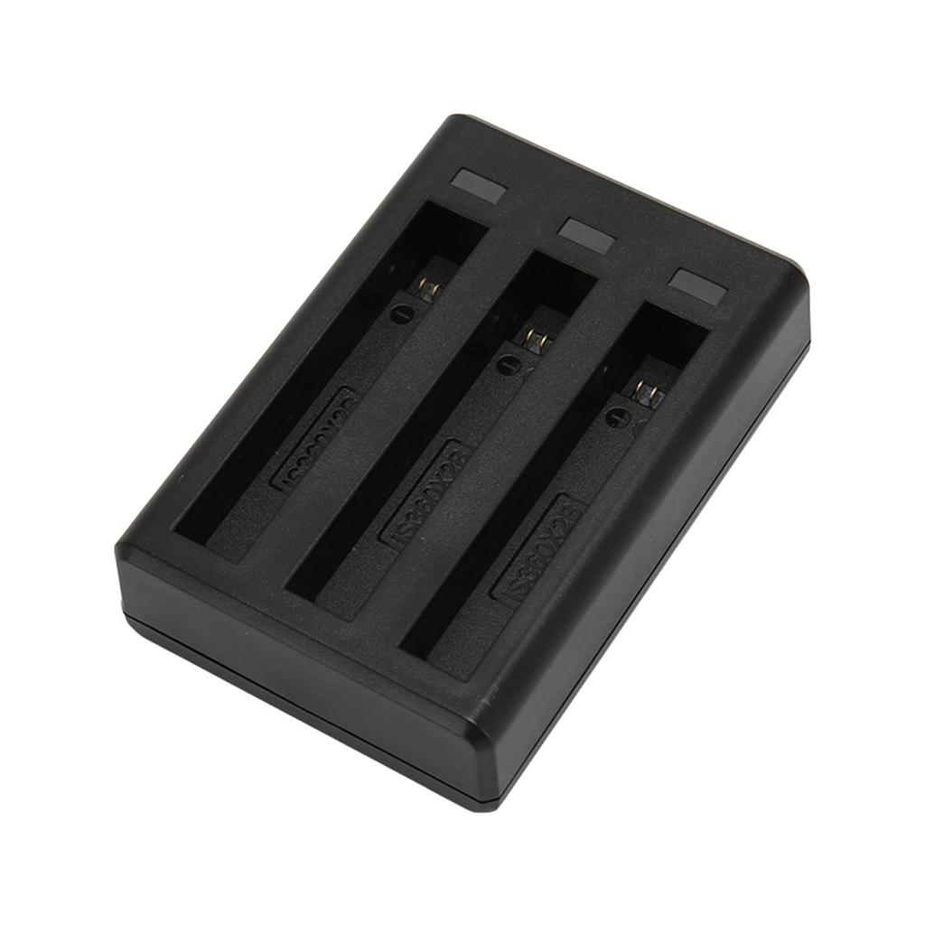 3 Channel Battery Charger Smart Safe Fast Battery Charger Hub with LED Indicator for Insta360 ONE X2 Camera