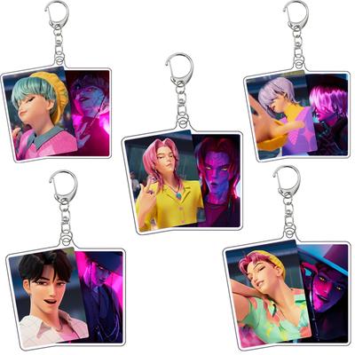 Saja Boys Kpop Łowcy Demonów Rumi Mira Zoey Baby Mystery Saja Własnoręcznie wykonany Akrylowy Anime Gra Brelok Torba Samochód Artykuły Papiernicze Zawieszka
