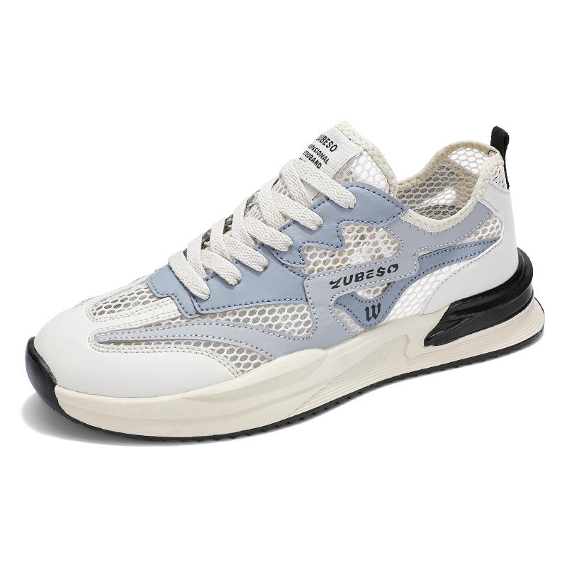 

Мужские дышащие спортивные повседневные сетчатые кроссовки с мягкой подошвой, летние, противоскользящие, кроссовки для бега на открытом воздухе, студенческая мода, модная городская обувь 44