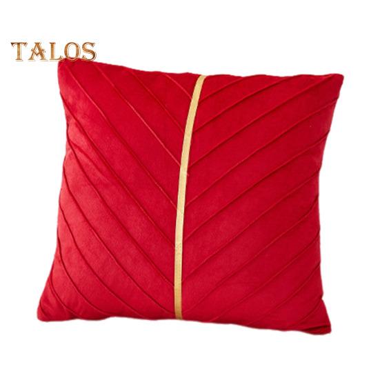 Чехол для подушки для дивана 18x18 дюймов декоративная наволочка однотонный чехол для подушки с потайной молнией для дивана-кровати гостиной домашнего декора 45x45cm красный 749₽