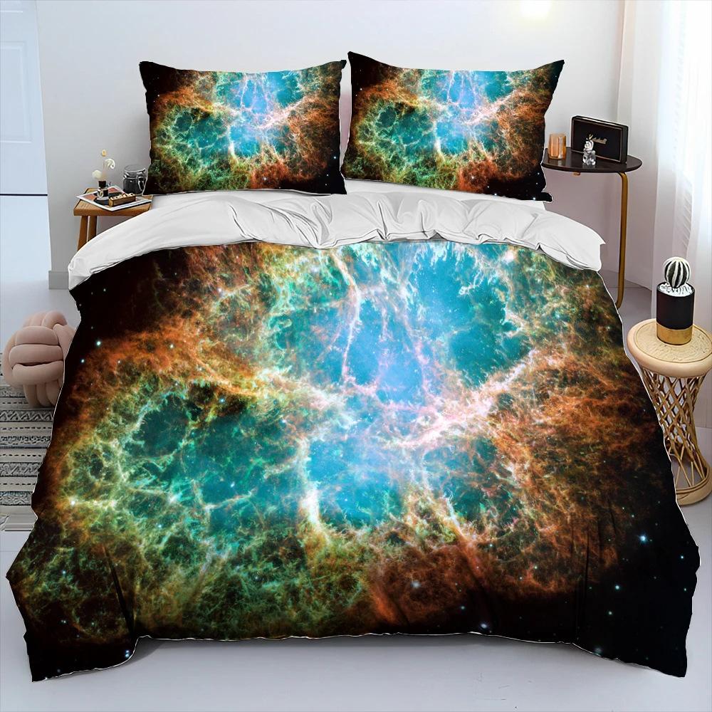 Digital Printing Three-Piece Universe Printing Bedding Home Textile Bedding