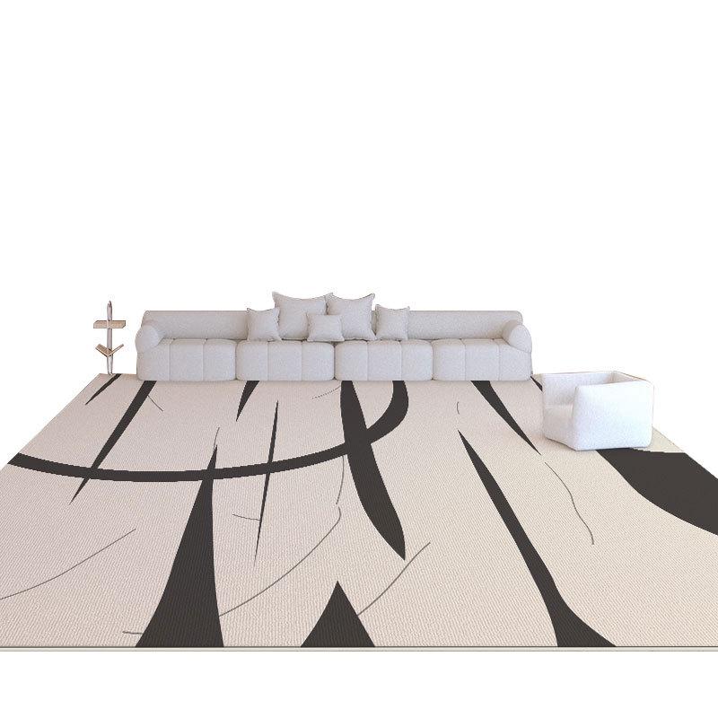 Covor de Lux Crem Catifea Wabi-Sabi Nordic Minimalist pentru Living