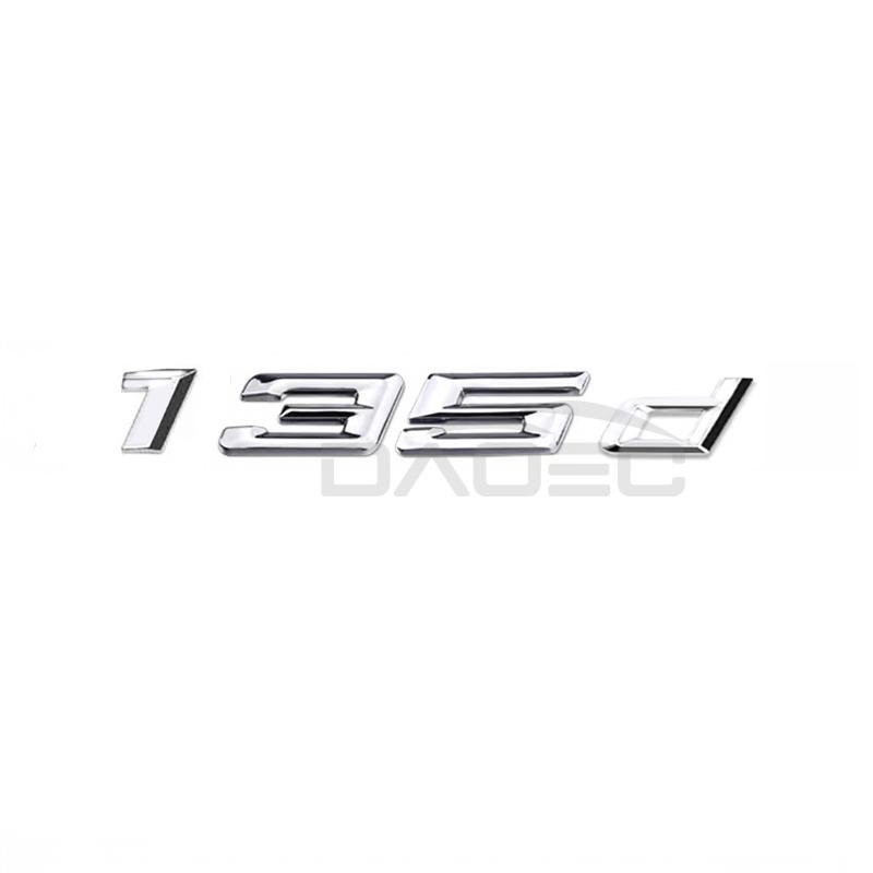 Car Rear Trunk Words Logo Badge Emblem Decals Decoration Sticker For BMW 1 Series 116d 118d 120d 125d 130d 135d 140d F20 F21 F40