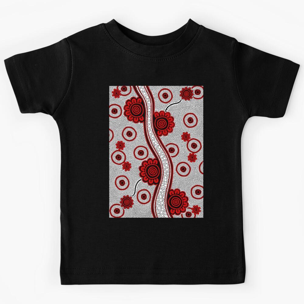 Authentic Aboriginal Art - Untitled Kids T-Shirt 170