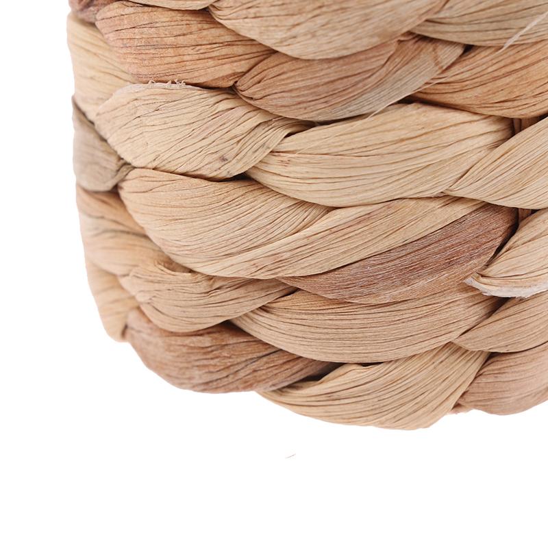 6Pcs Rural Style Napkin Rings Natural Water Hyacinth Grass Hand-Woven Napkin Rings For Table Decor Napkin Holder Buckles