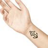 Tatouage Temporaire - LADOT - Ancre Love - Hypoallergénique - Waterproof - Medium
