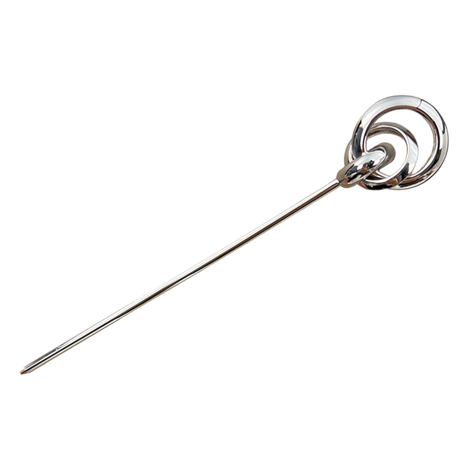 

Metal Alloy Geometric Ball Hairpin 14cm Electroplated Hair Sticks for Women Daily Use Wedding Party Hair Accessories