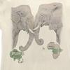 Hanes 90s Made in USA Old elephant print Short sleeve T-shirt Men's Used