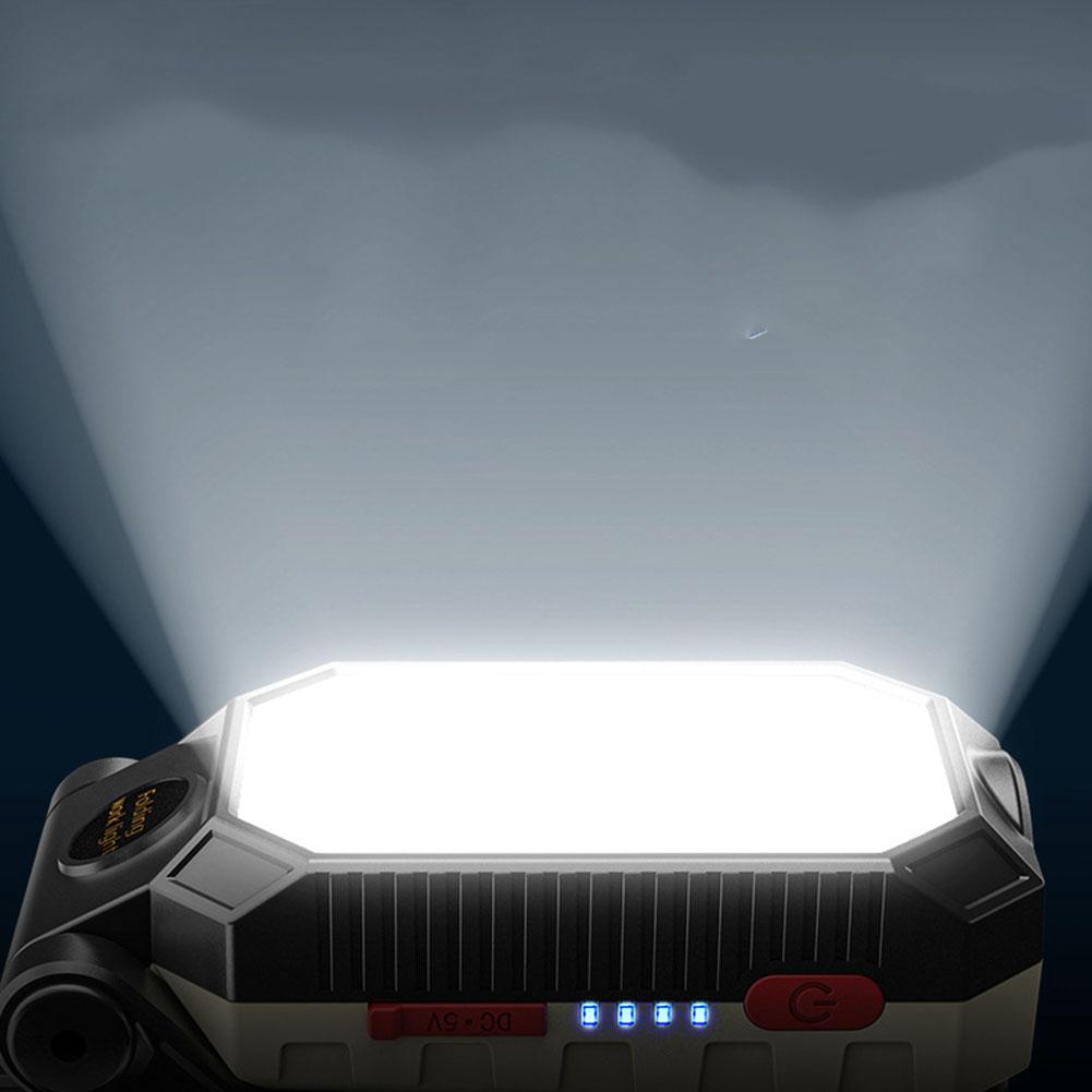 LED COB Work Light USB Rechargeable Magnetic Lantern Flashlight for Outdoor Hunting Camping Hiking Night Riding