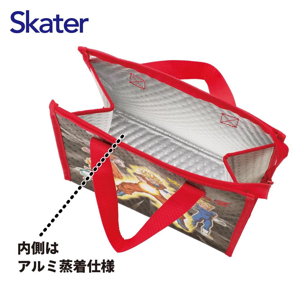 Skater Dragon Ball Z Insulated Lunch Bag Non Woven Cooler Bag 26.5x27cm Kids Lunch Tote Thermal Storage Bag FBC1-A Anime Character Gift