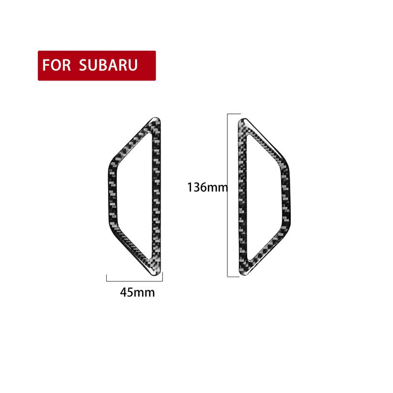 Real Carbon Fiber Car Accessories Dashboard Air Vent Decorative Cover Soft Sticker For Subaru BRZ Toyota 86 GT86 2017 2018