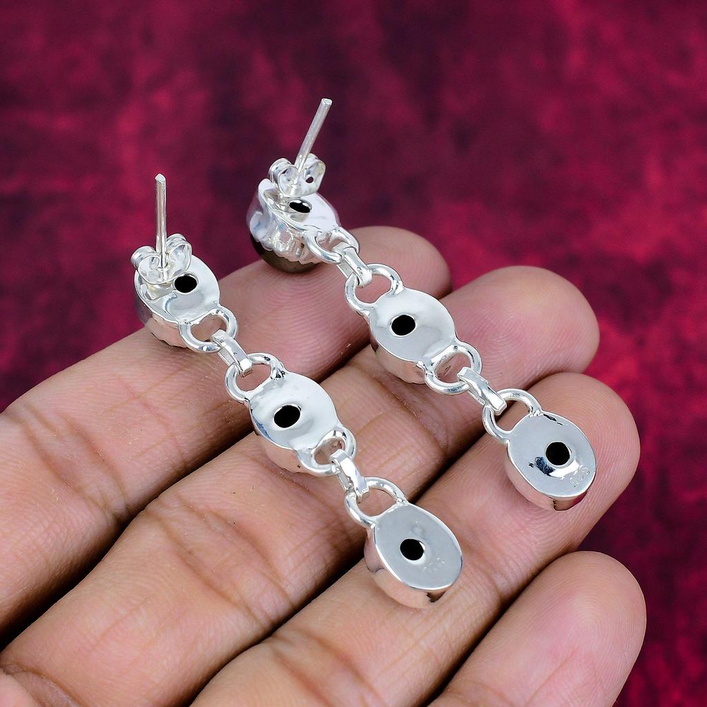 Goldene Pyrit Ohrringe Handgefertigter Edelstein Schmuck, 925 Sterling Silber Ohrringe Antiker Schmuck, Für Verlobungsgeschenk