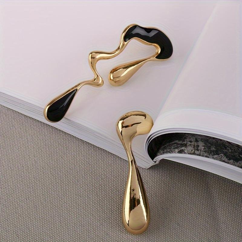 Creatieve onregelmatige zwarte druppelolie asymmetrische lave druppelvormig ontwerp oorbellen legering sieraden vintage sexy stijl voor vrouwen dagelijks