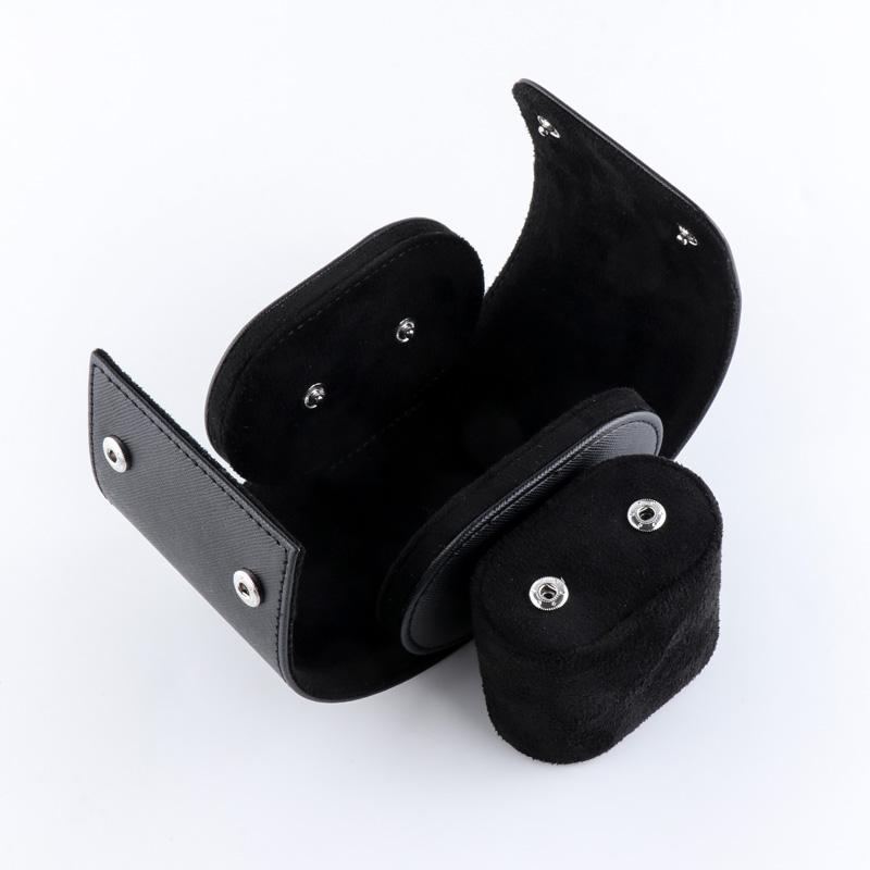 1 Grid Single Watch Box Vintage Pu Leather Slots Flexible Bracket Holder Mechinical Quartz Watch for Business Travel Storage Man