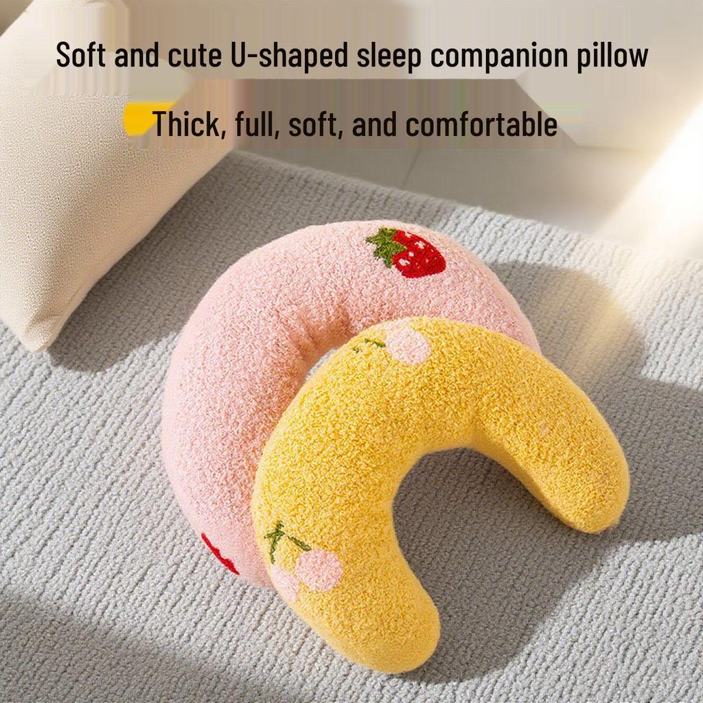 Transgraniczna poduszka dla zwierząt w kształcie litery U dla kotów i psów - Wsparcie kręgosłupa szyjnego dla głębokiego snu