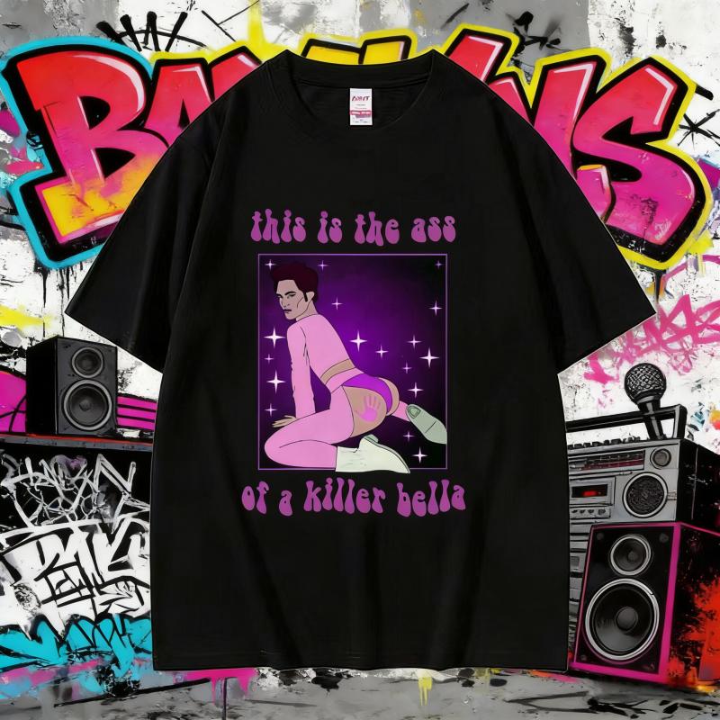 Summer Twilight Movies Robert Pattinson This Is The Ass of A Killer Bella Funny Meme 100% Pure Cotton Printed T-shirt Y2k