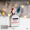 2Piece Christmas Mailbox Decoration, Iron Santa Snowman Reindeer Hanging Decor White 4.5x2.2x10cm