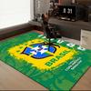 Brazilian Football Federation Printed Office Carpet Chair Cushion Entryway Rug, Rugs for Living Room, Bedroom Christmas Gifts