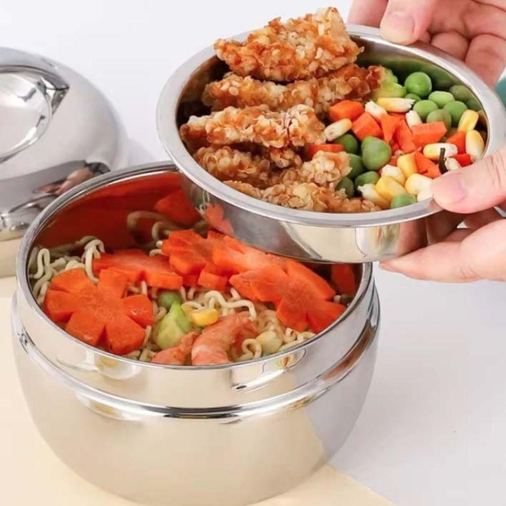 Nerezový termální obědový box proti opaření Nádoba na uchovávání potravin Izolovaná miska Pracovník