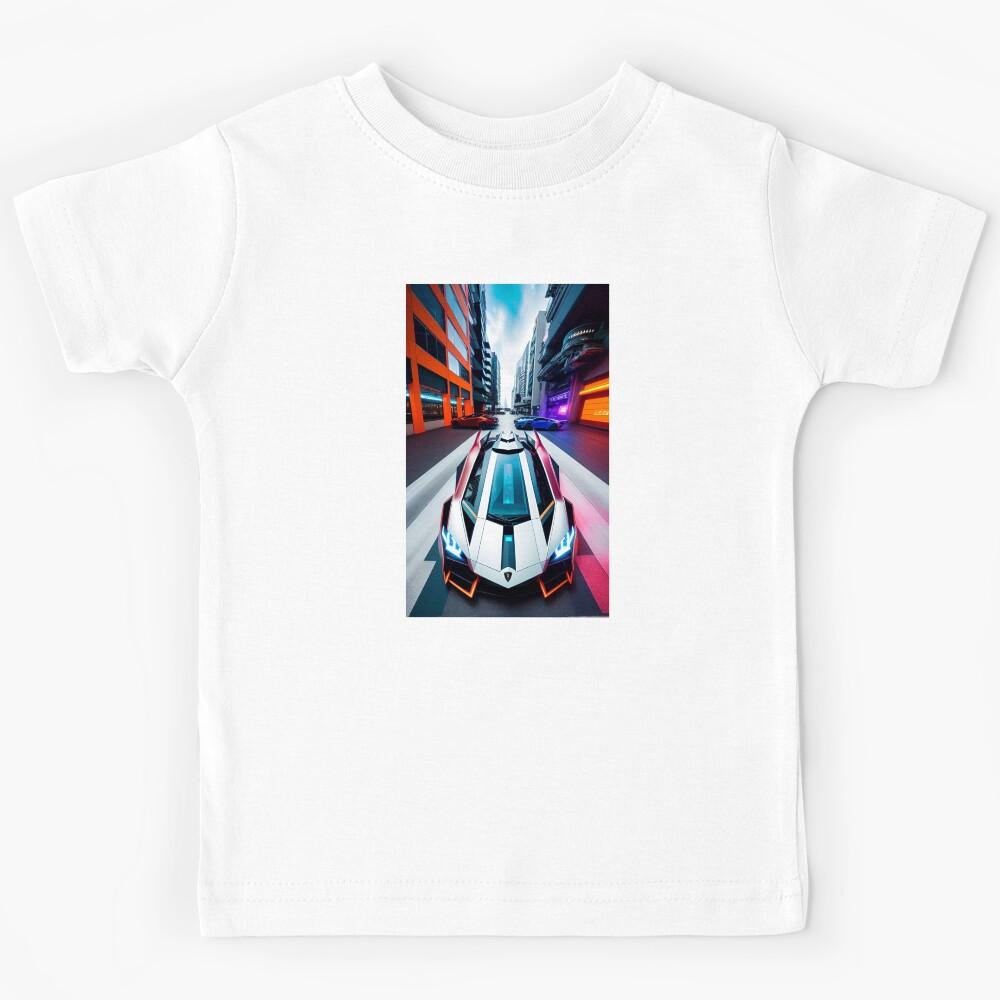 A.I INK | Futuristic Cyberpunk Lambo Kids T-Shirt 170