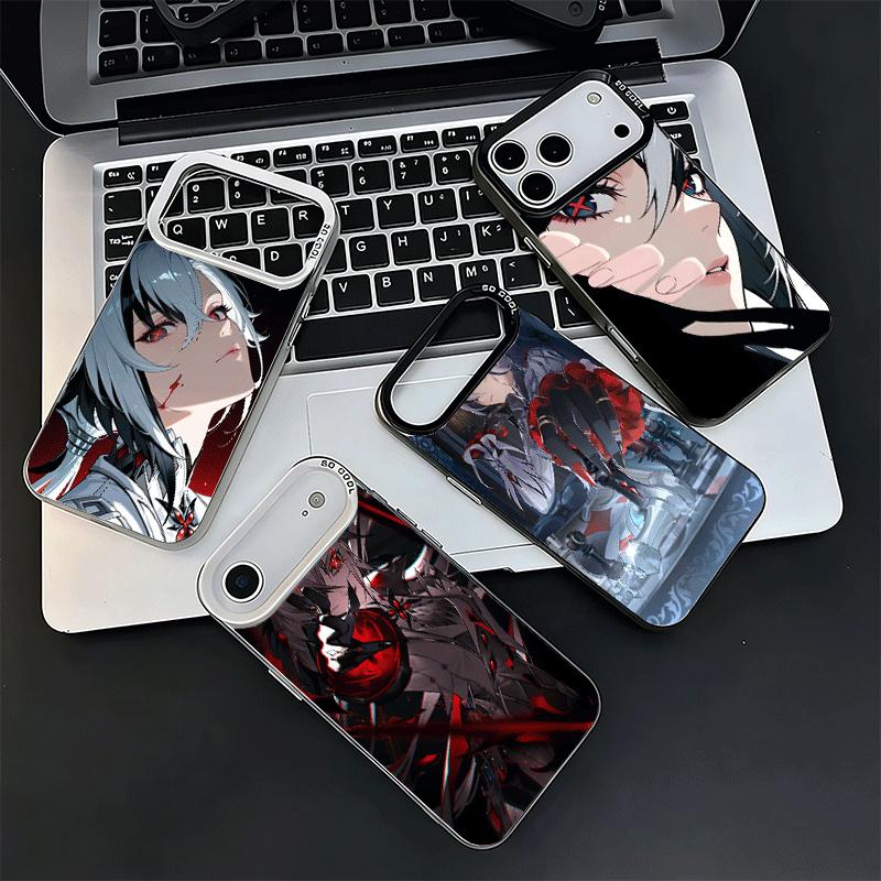 Genshin Impact Arlecchino Soft Phone Case for iPhone 15 16 17 Pro Max 17Air 16E 14 Plus 13 12 Mini Shockproof Cover Back Shell