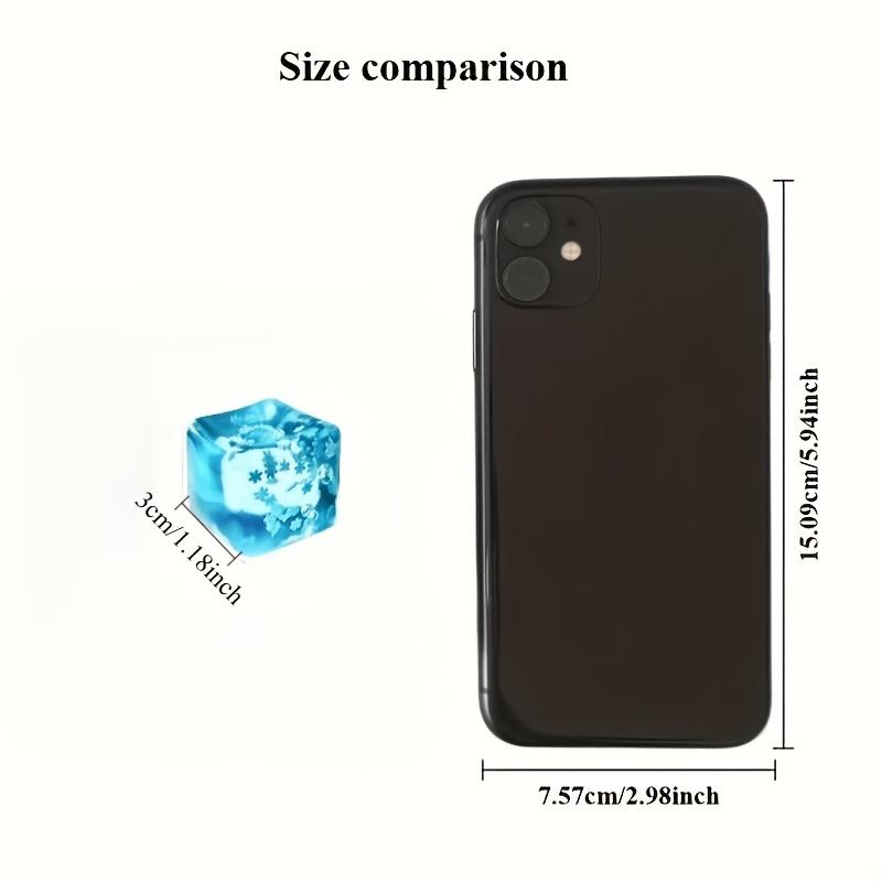 1pc Snowflake Cube Squeeze Fun,Sky Blue Squeeze Relaxation Toy,Novelty Squeeze Toy,Slow-Rebound Malt Toy,Squeeze-And-Squeeze
