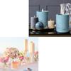 Diy Cylindrical Silicone Candle Molds With Cover Multi Functional Hand-made Leak-proof Containers For Candle Making
