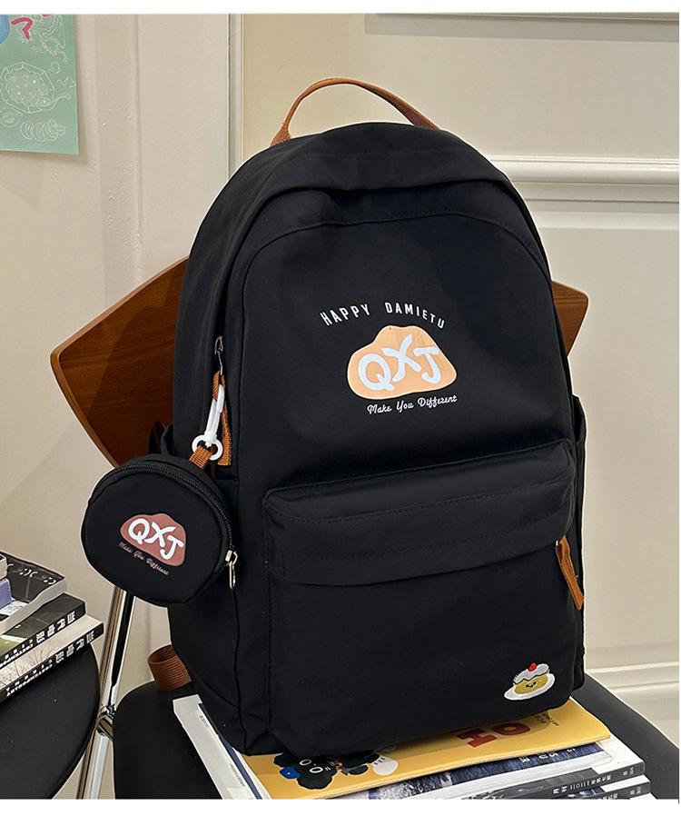 School bag for junior high school students, ultra-light and cute large-capacity school bag for leisure and travel, shoulder bag, niche and
