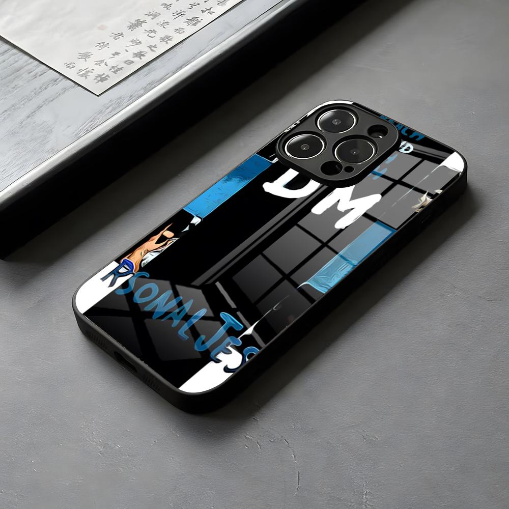 D-Depeche Mode Rock-ES Band Phone Case Glass For IPhone 16 15 14 Pro Max 13 12 Mini 11 X XS XR 8 Plus For Lovely Samsung S 25 24