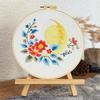 Floral Flower Embroidery Kit DIY Embroidery Set Home Decor Cross Stitch Set  Beginner