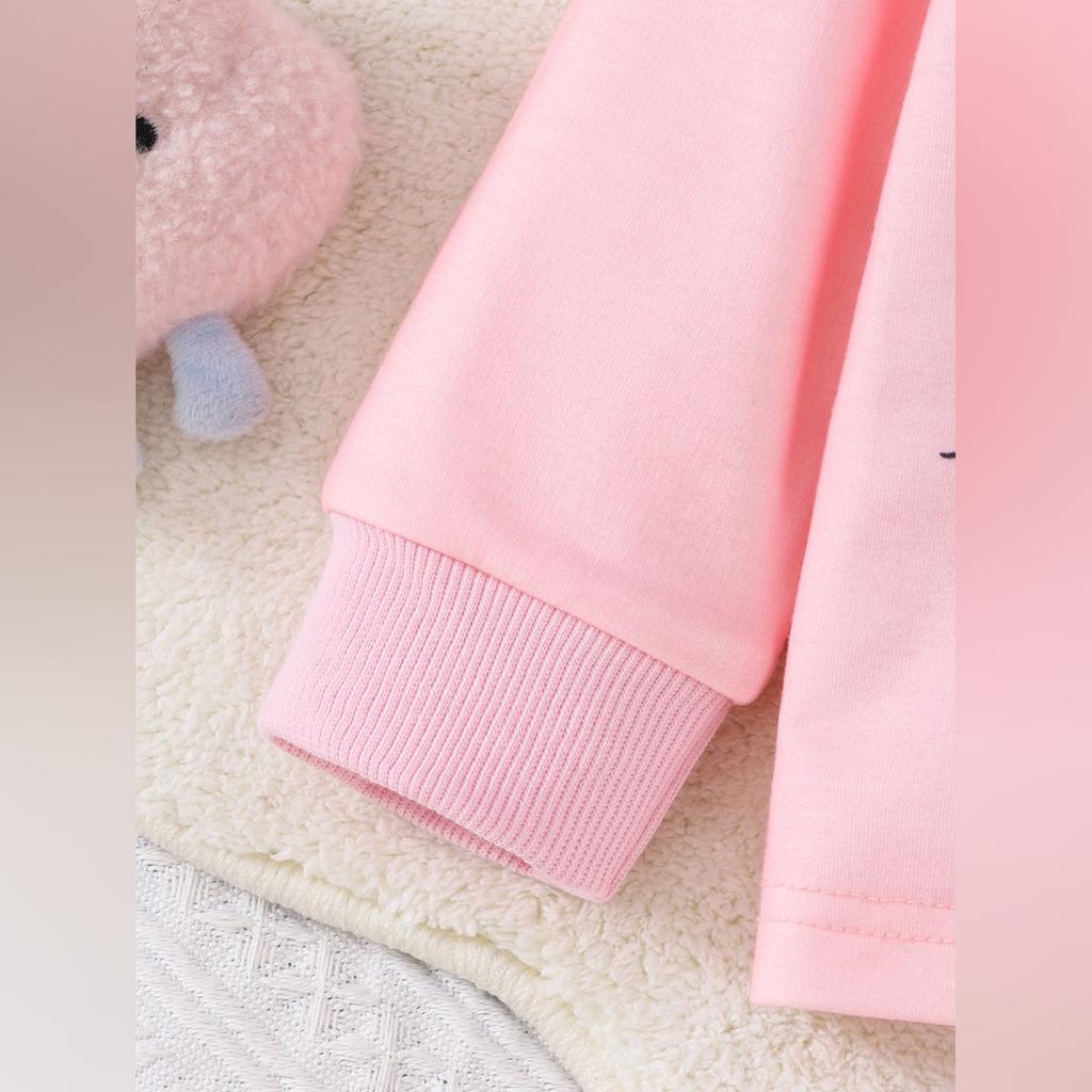 Dětská sada topu s dlouhým rukávem - Ležérní, stylový a všestranný dětský outfit