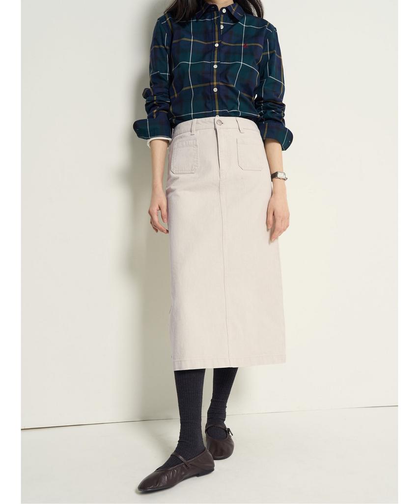 Binpolleidiseu Denim Long Skirt Ivory (Bf6227C710)