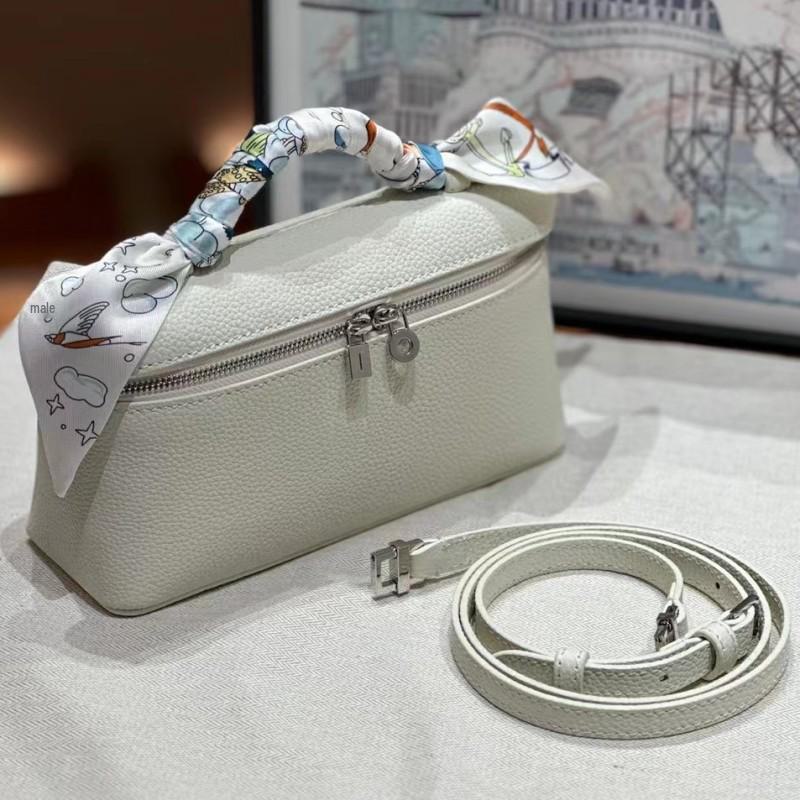 LP19 Äkta Läder Matlåda Handväska - Kohud Clutch & Axelväska