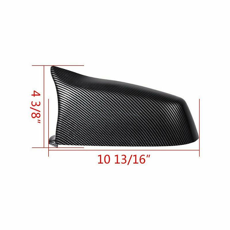 Gloss Black Rearview Mirror Shell for 2008-2013 BMW 5 Series E60/F10 - Decorative Horn Cover.