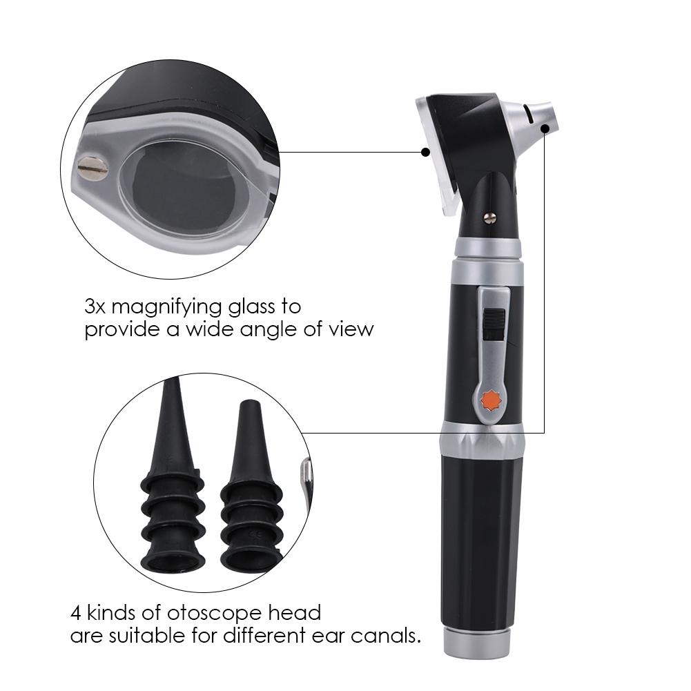 Medical Diagnosis Otoscope Ear Care Speculum Magnifying Lens Clinical LED Lamp