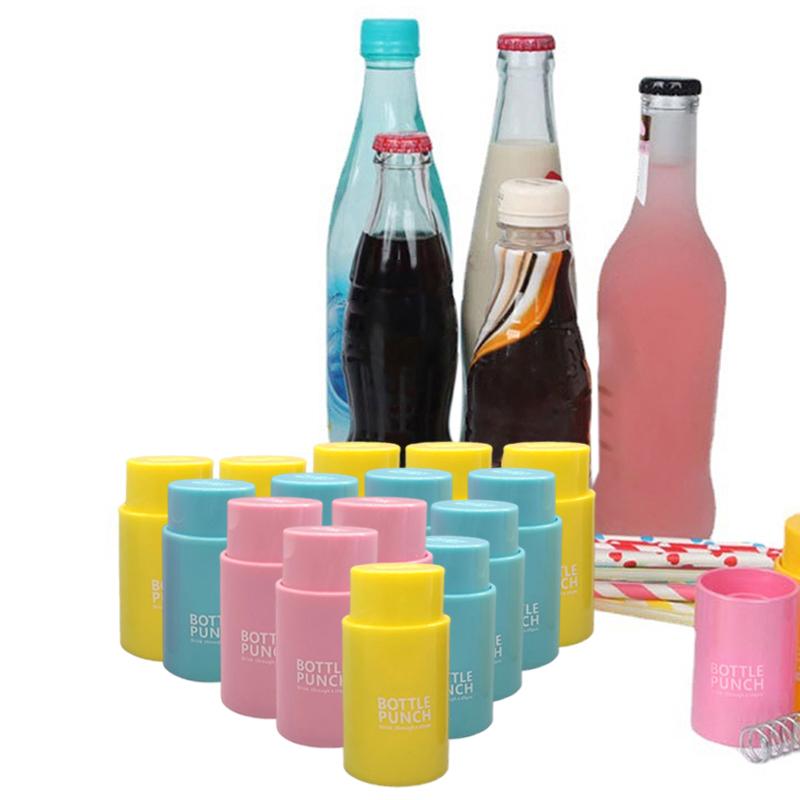 1 Pezzo Mini Apribottiglie Trapano Acqua Strumenti Punch Bevande Tappo Bottiglia Fora Tappo Per Cannuccia Per Festa Colore Casuale