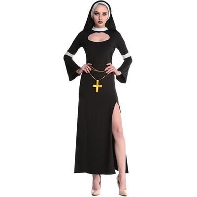 Halloween Costumes, Masquerade Show Nun Costume Cospay Cosplay Nun Uniform