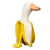 Banana Duck Art Statue Funny Fruit Animal Ornament Creative Home Desktop Decor  for Shelf Office