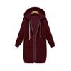 Felpe con cappuccio casual da donna, autunno inverno, con cerniera, a maniche lunghe, larghe, con cappuccio, con tasca con cerniera, taglia maxi, abbigliamento sportivo