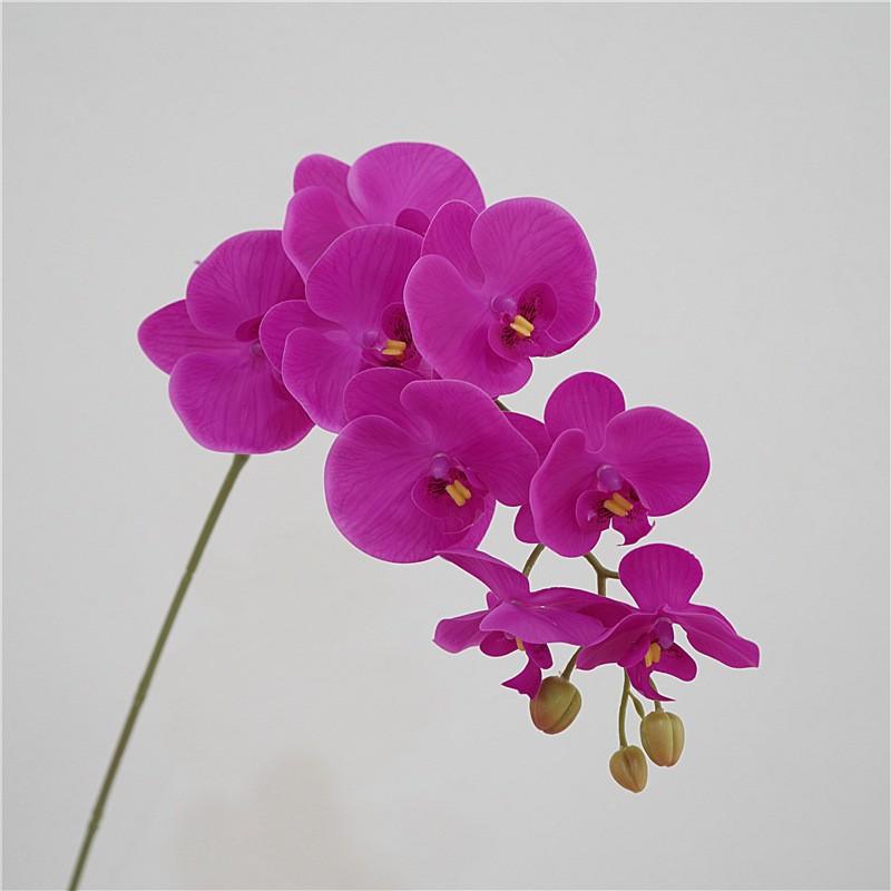 9 Heads 98cm Artificial Butterfly Orchid Flowers Fake Moth Orchids Flowers for Wedding Christmas Festival Home Decor